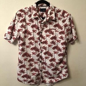 Sunrise Kingdom Palm Tree Print Shirt